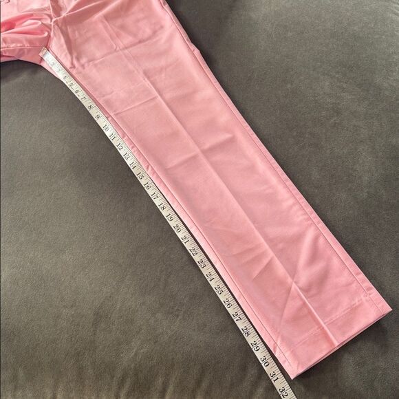 Men’s Pink Slim Fit 2 Piece Suit Double Breasted Peak Lapel Jacket 38 Pants 34 - Picture 10 of 13